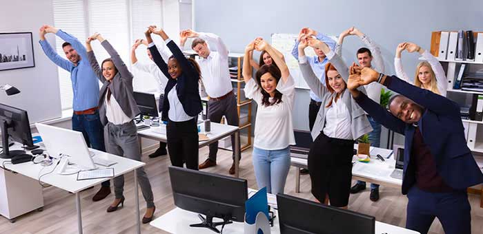 stretches for at the office in Charlotte NC