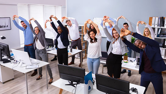 stretches for at the office in Charlotte NC